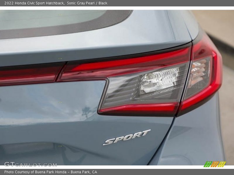 Sonic Gray Pearl / Black 2022 Honda Civic Sport Hatchback