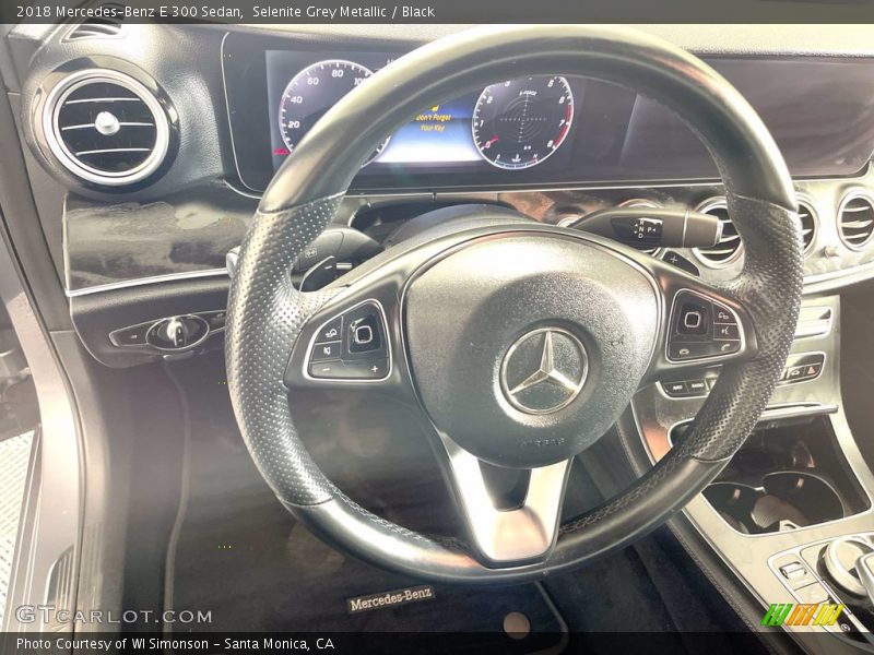 Selenite Grey Metallic / Black 2018 Mercedes-Benz E 300 Sedan