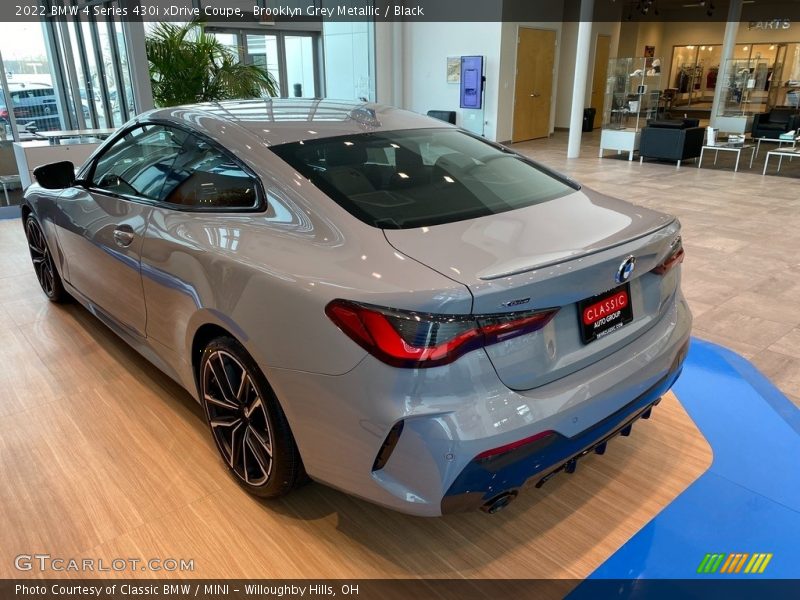 Brooklyn Grey Metallic / Black 2022 BMW 4 Series 430i xDrive Coupe