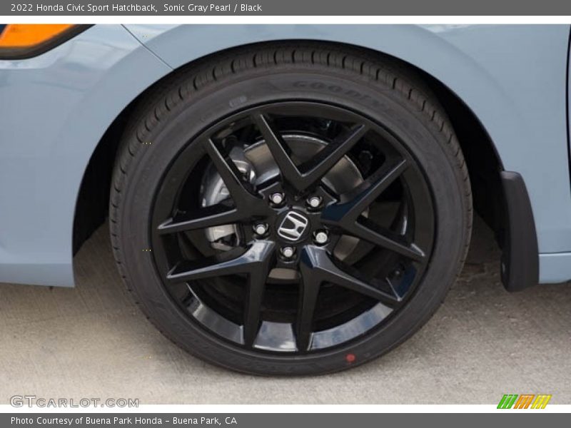 Sonic Gray Pearl / Black 2022 Honda Civic Sport Hatchback
