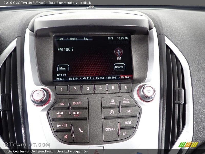 Slate Blue Metallic / Jet Black 2016 GMC Terrain SLE AWD