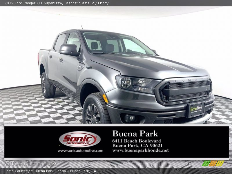 Magnetic Metallic / Ebony 2019 Ford Ranger XLT SuperCrew