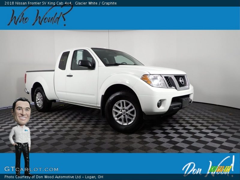 Glacier White / Graphite 2018 Nissan Frontier SV King Cab 4x4