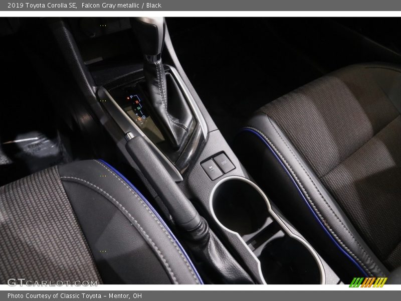Falcon Gray metallic / Black 2019 Toyota Corolla SE