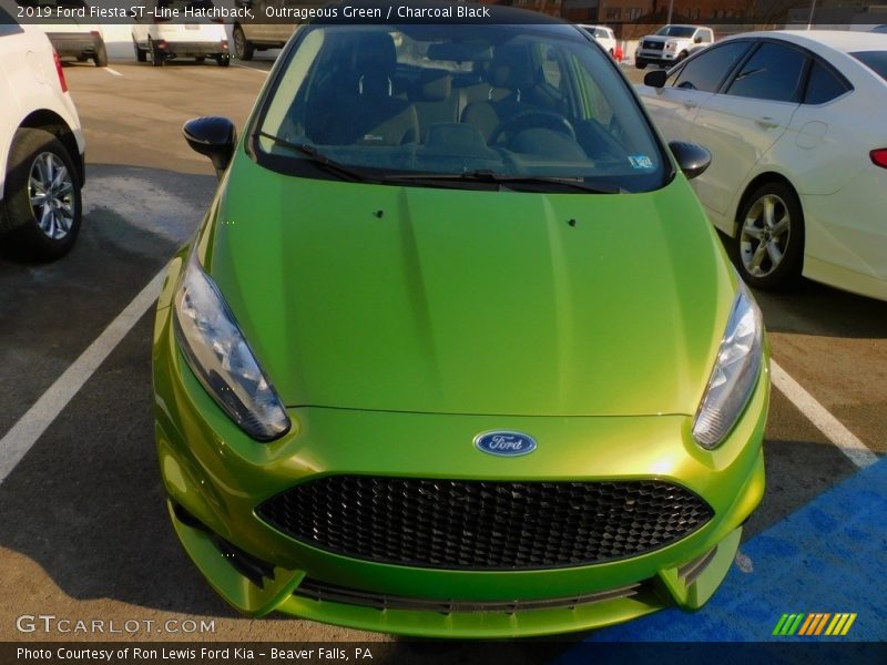 Outrageous Green / Charcoal Black 2019 Ford Fiesta ST-Line Hatchback