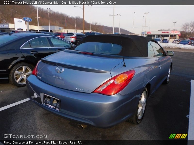 Cosmic Blue Metallic / Dark Stone Gray 2004 Toyota Solara SLE V6 Convertible