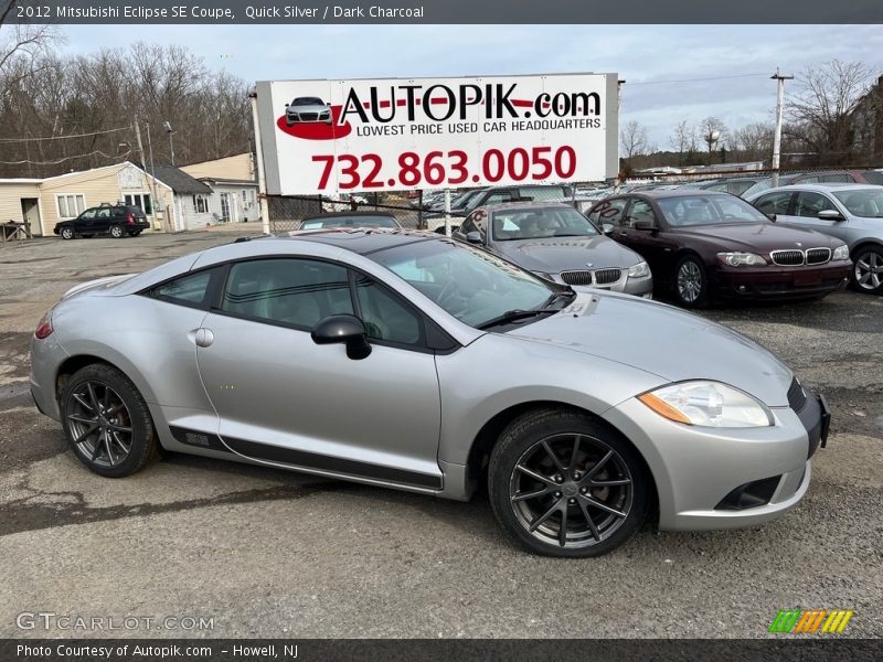 Quick Silver / Dark Charcoal 2012 Mitsubishi Eclipse SE Coupe