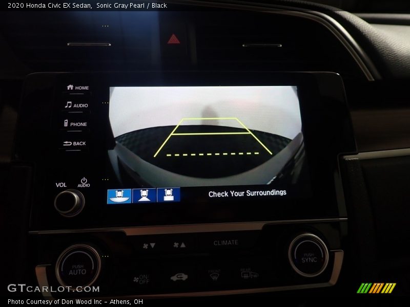 Sonic Gray Pearl / Black 2020 Honda Civic EX Sedan
