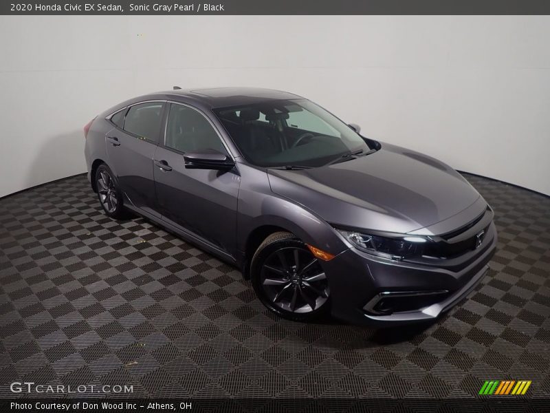 Sonic Gray Pearl / Black 2020 Honda Civic EX Sedan