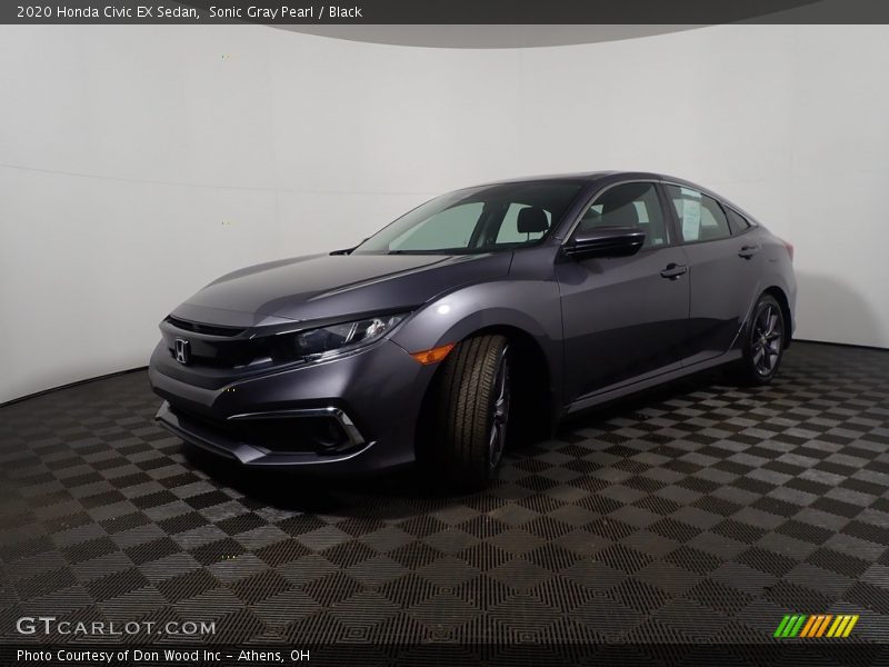 Sonic Gray Pearl / Black 2020 Honda Civic EX Sedan