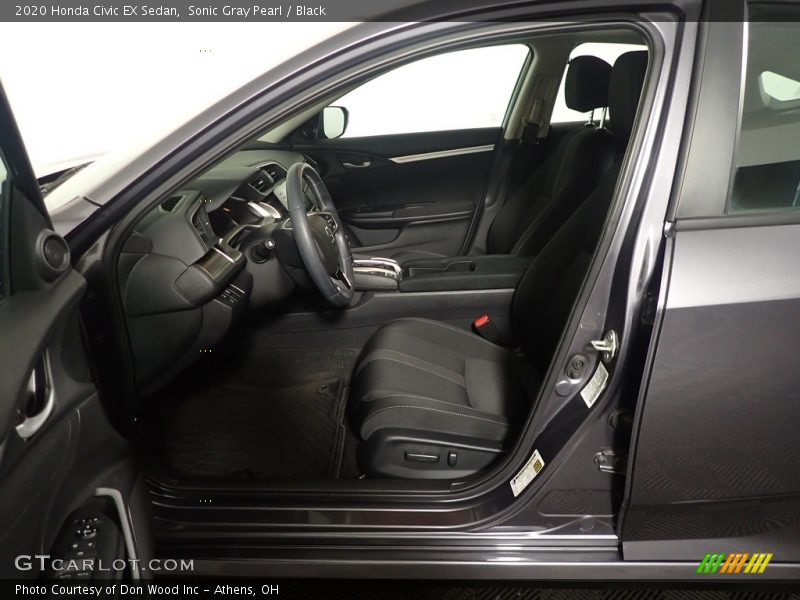Sonic Gray Pearl / Black 2020 Honda Civic EX Sedan