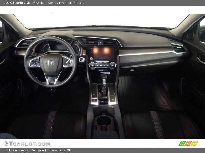 Sonic Gray Pearl / Black 2020 Honda Civic EX Sedan