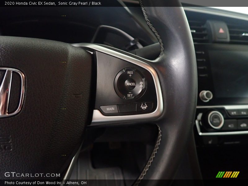 Sonic Gray Pearl / Black 2020 Honda Civic EX Sedan