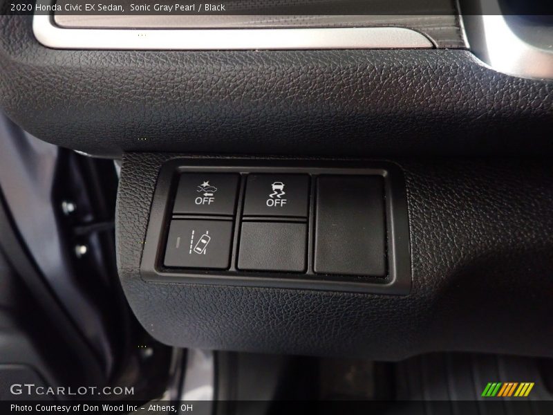 Sonic Gray Pearl / Black 2020 Honda Civic EX Sedan
