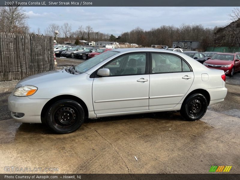 Silver Streak Mica / Stone 2007 Toyota Corolla LE