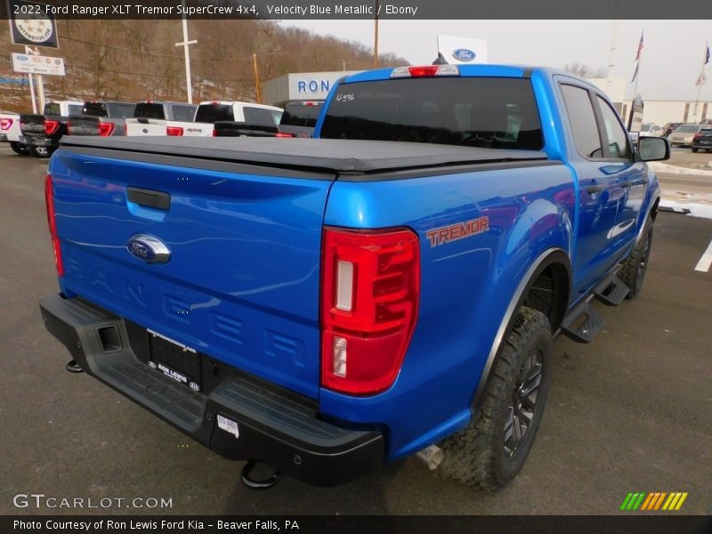 Velocity Blue Metallic / Ebony 2022 Ford Ranger XLT Tremor SuperCrew 4x4
