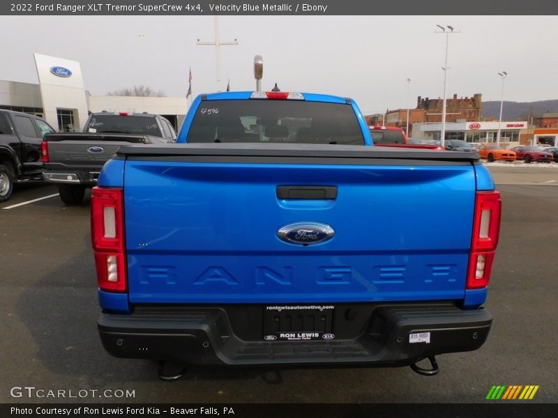 Velocity Blue Metallic / Ebony 2022 Ford Ranger XLT Tremor SuperCrew 4x4