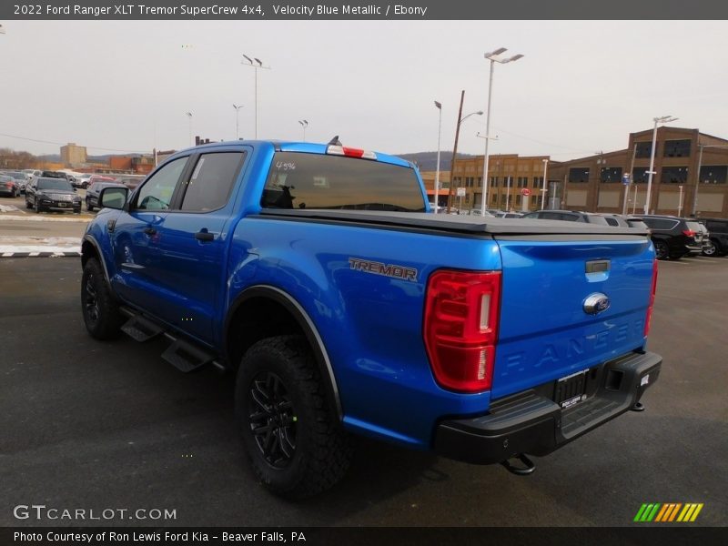 Velocity Blue Metallic / Ebony 2022 Ford Ranger XLT Tremor SuperCrew 4x4