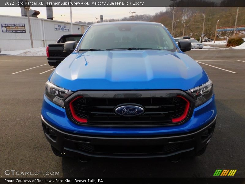 Velocity Blue Metallic / Ebony 2022 Ford Ranger XLT Tremor SuperCrew 4x4