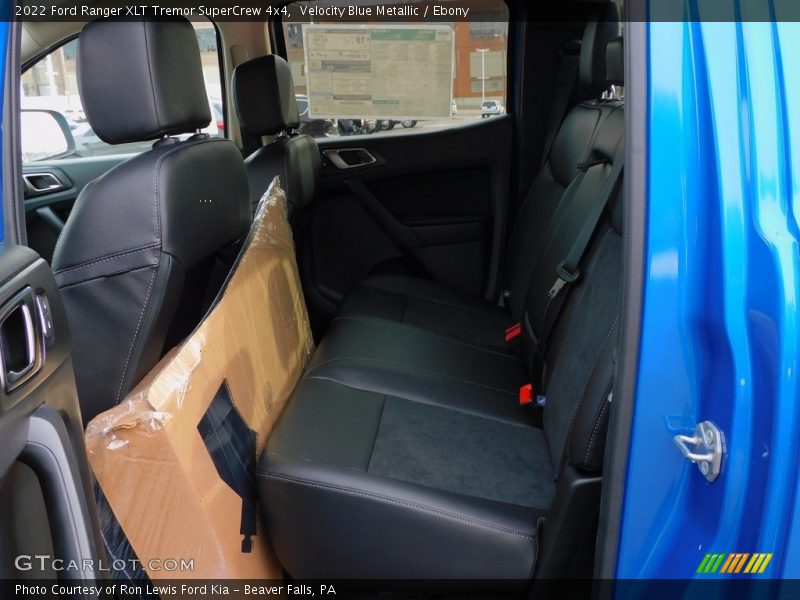 Rear Seat of 2022 Ranger XLT Tremor SuperCrew 4x4