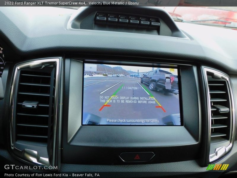 Velocity Blue Metallic / Ebony 2022 Ford Ranger XLT Tremor SuperCrew 4x4