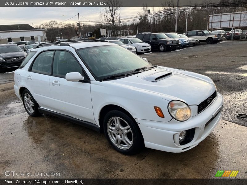 Aspen White / Black 2003 Subaru Impreza WRX Wagon