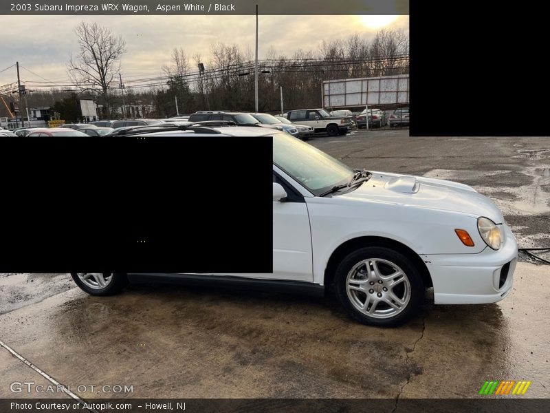 Aspen White / Black 2003 Subaru Impreza WRX Wagon