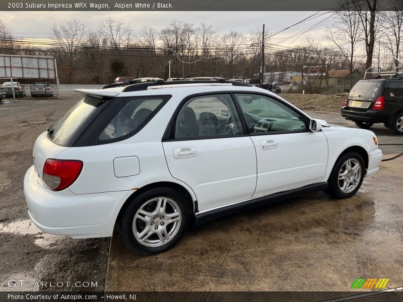 Aspen White / Black 2003 Subaru Impreza WRX Wagon