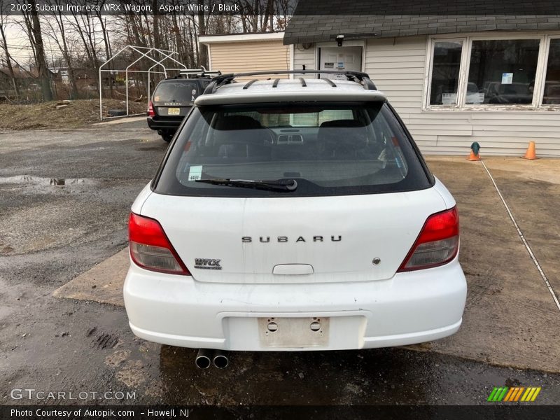 Aspen White / Black 2003 Subaru Impreza WRX Wagon