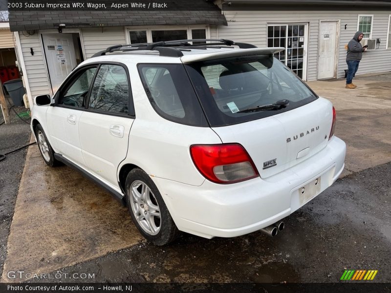 Aspen White / Black 2003 Subaru Impreza WRX Wagon