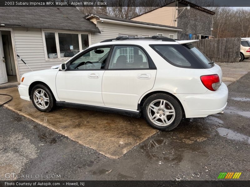 Aspen White / Black 2003 Subaru Impreza WRX Wagon