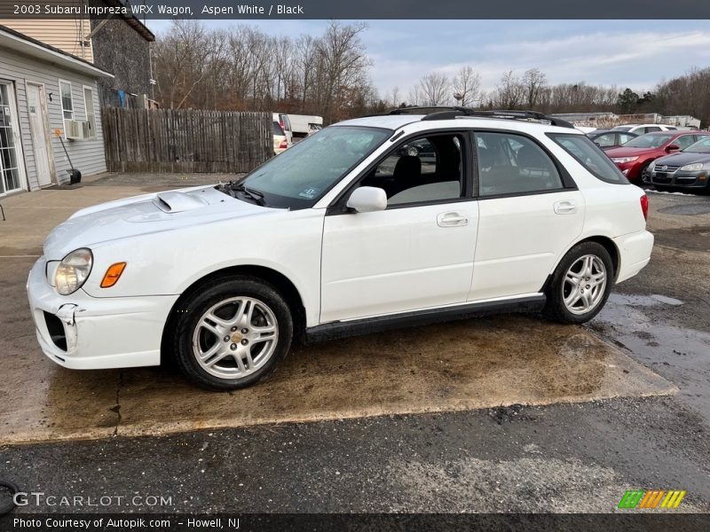 Aspen White / Black 2003 Subaru Impreza WRX Wagon