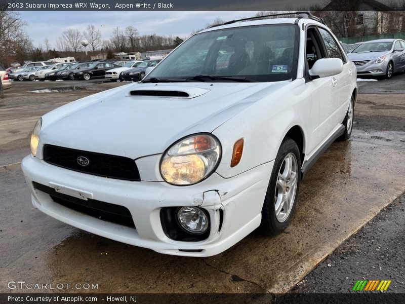 Aspen White / Black 2003 Subaru Impreza WRX Wagon