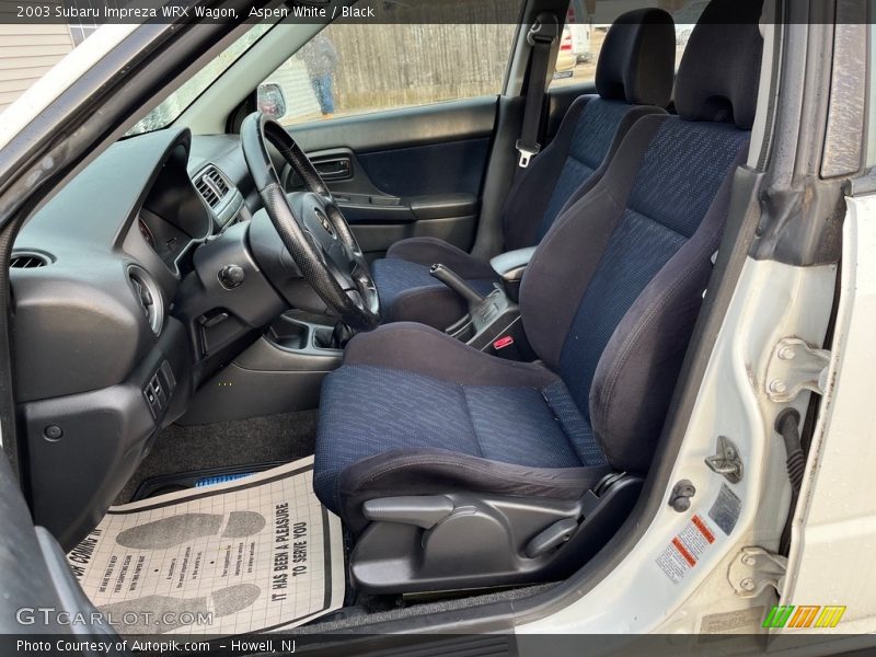 Aspen White / Black 2003 Subaru Impreza WRX Wagon