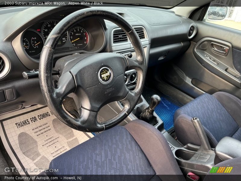 Aspen White / Black 2003 Subaru Impreza WRX Wagon