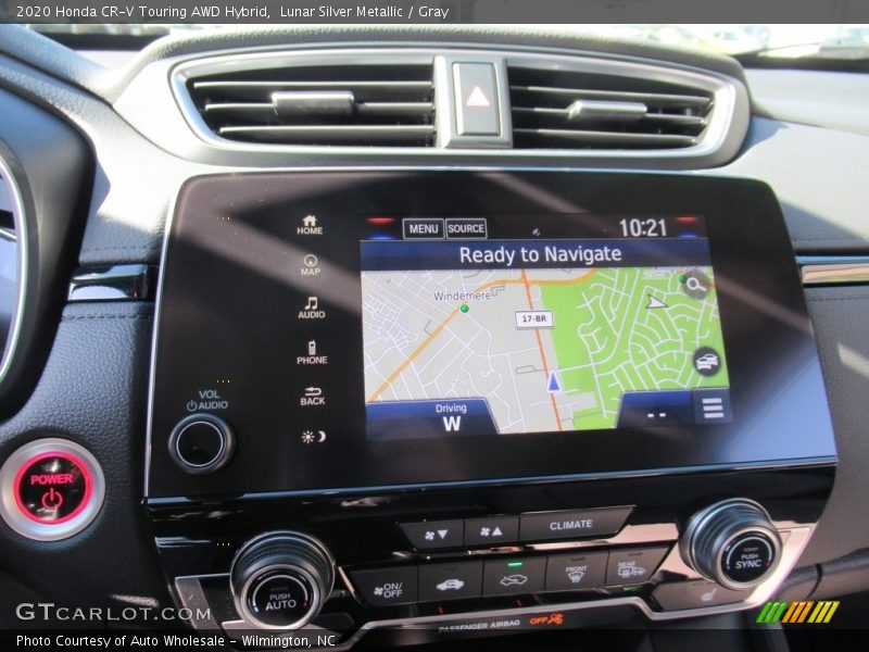 Lunar Silver Metallic / Gray 2020 Honda CR-V Touring AWD Hybrid