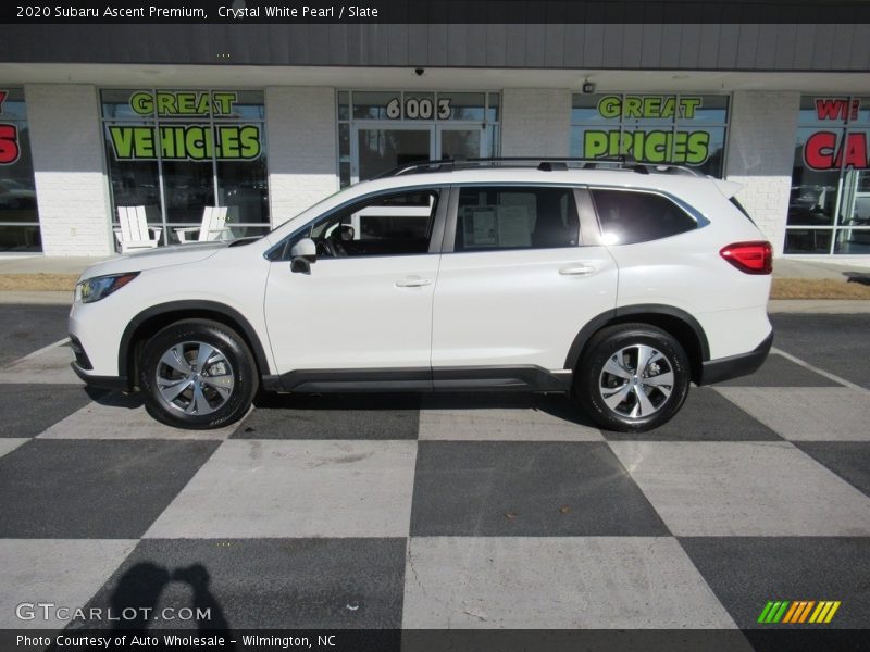 Crystal White Pearl / Slate 2020 Subaru Ascent Premium