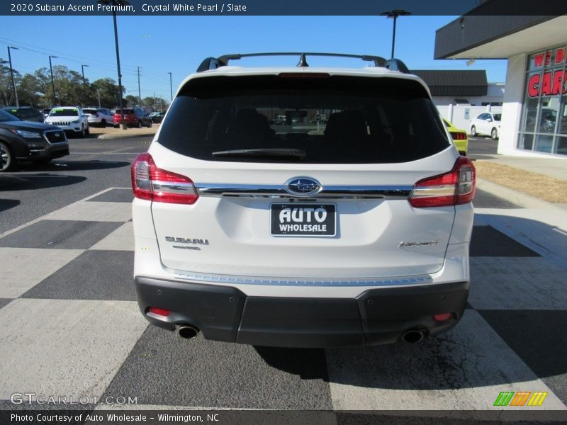 Crystal White Pearl / Slate 2020 Subaru Ascent Premium
