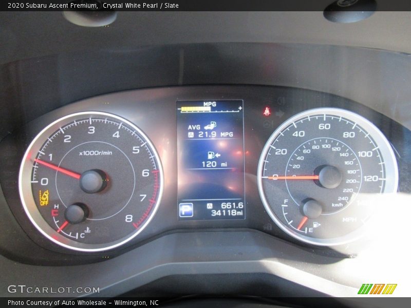 Crystal White Pearl / Slate 2020 Subaru Ascent Premium