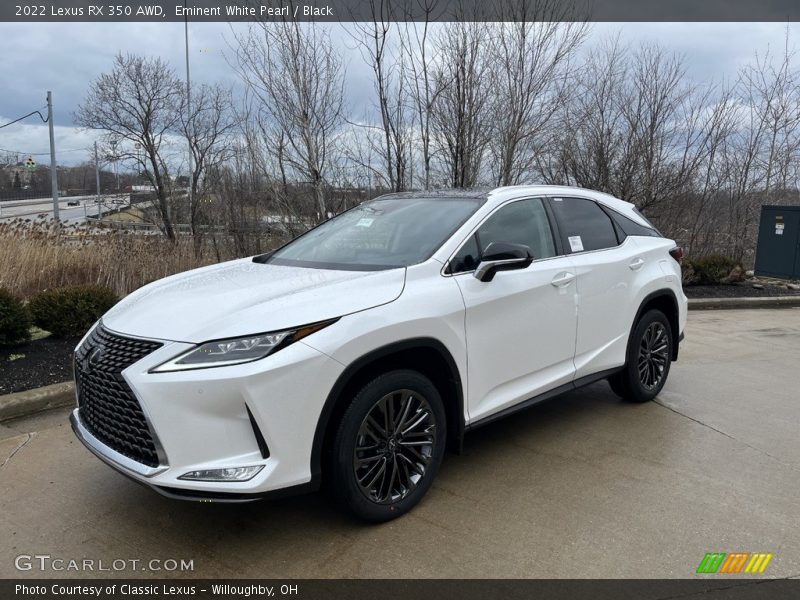 Eminent White Pearl / Black 2022 Lexus RX 350 AWD