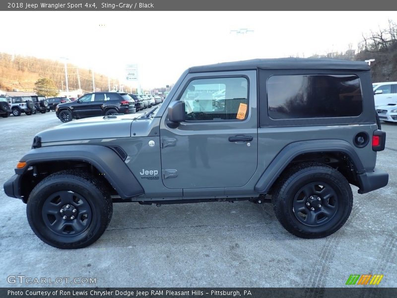 Sting-Gray / Black 2018 Jeep Wrangler Sport 4x4