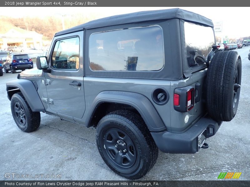 Sting-Gray / Black 2018 Jeep Wrangler Sport 4x4