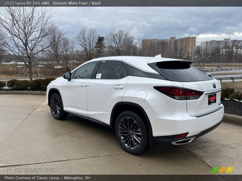 Eminent White Pearl / Black 2022 Lexus RX 350 AWD