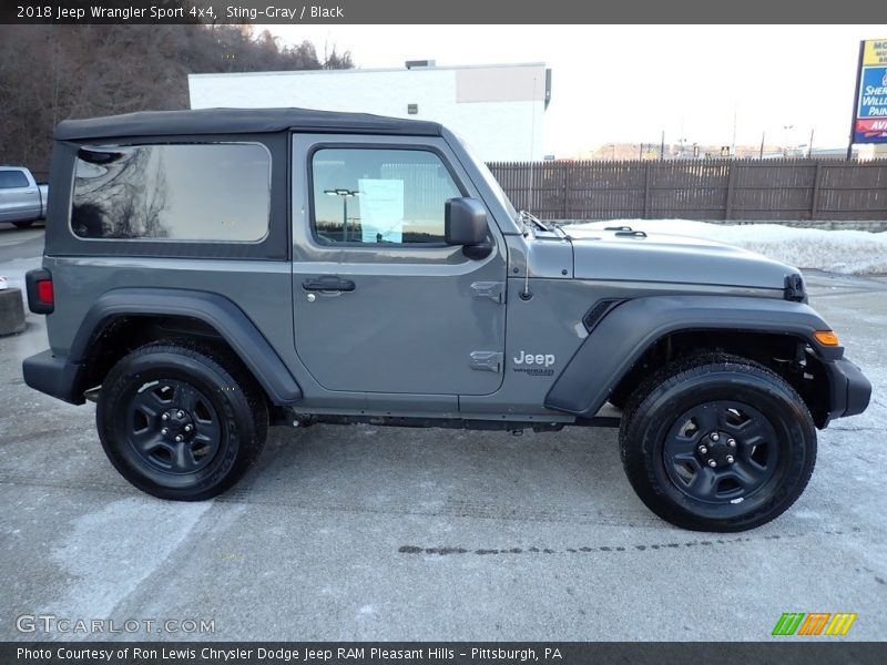 Sting-Gray / Black 2018 Jeep Wrangler Sport 4x4