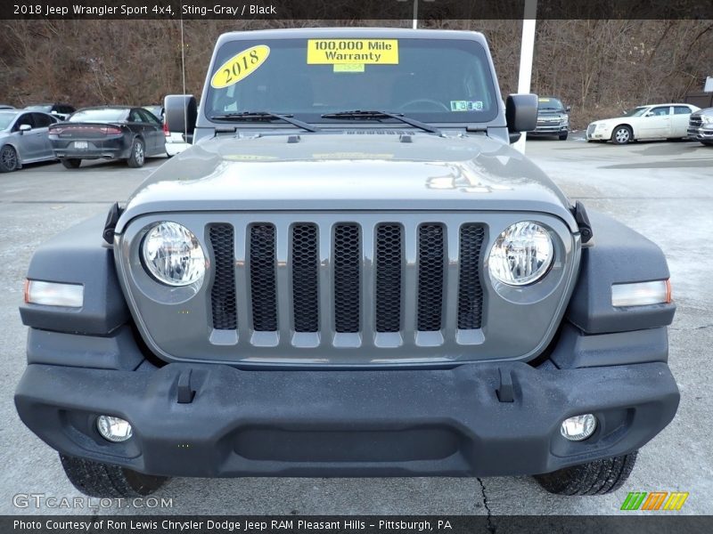 Sting-Gray / Black 2018 Jeep Wrangler Sport 4x4