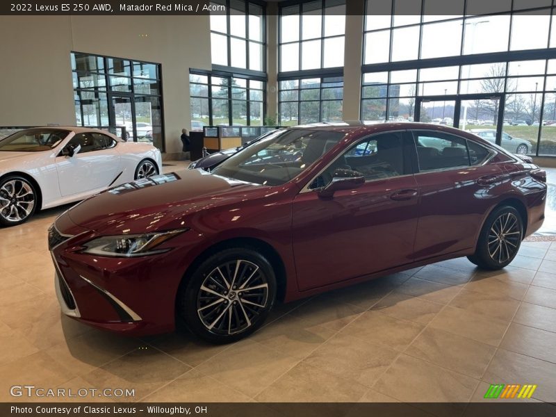 Matador Red Mica / Acorn 2022 Lexus ES 250 AWD