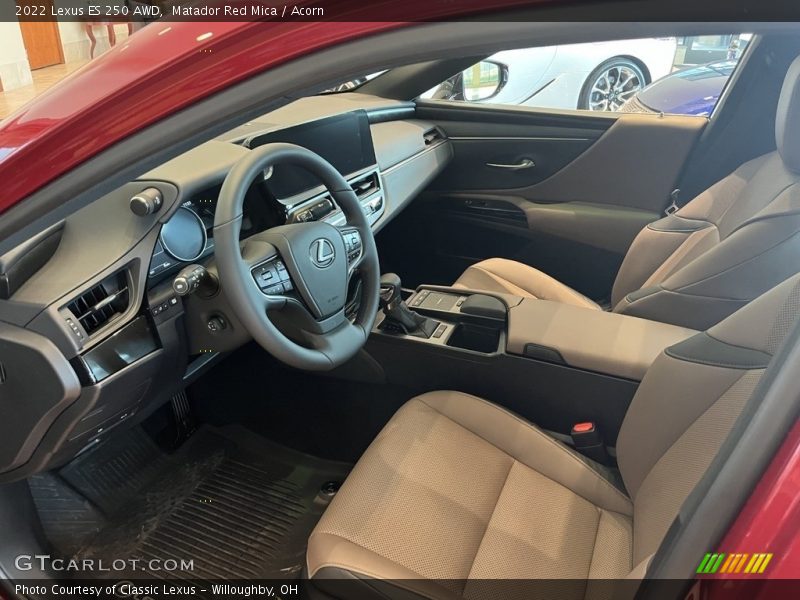Matador Red Mica / Acorn 2022 Lexus ES 250 AWD