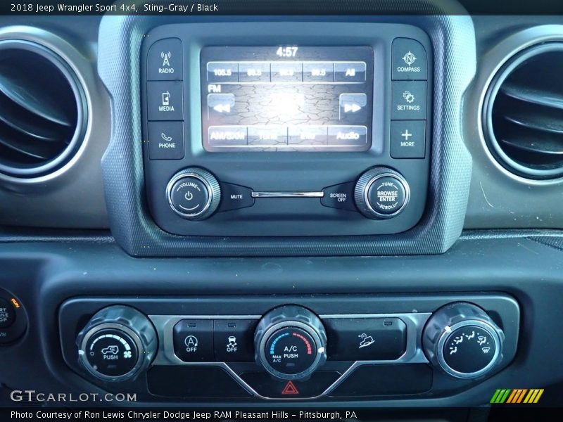 Sting-Gray / Black 2018 Jeep Wrangler Sport 4x4