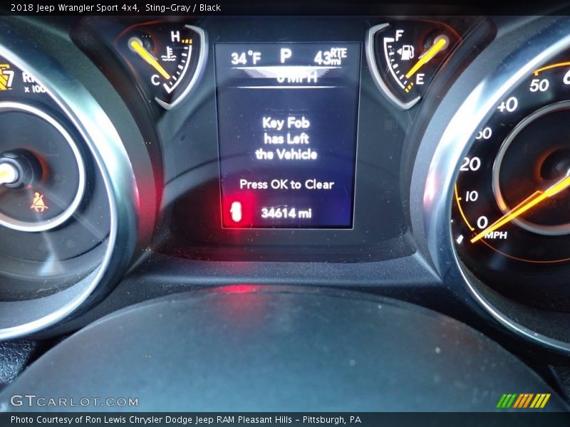 Sting-Gray / Black 2018 Jeep Wrangler Sport 4x4
