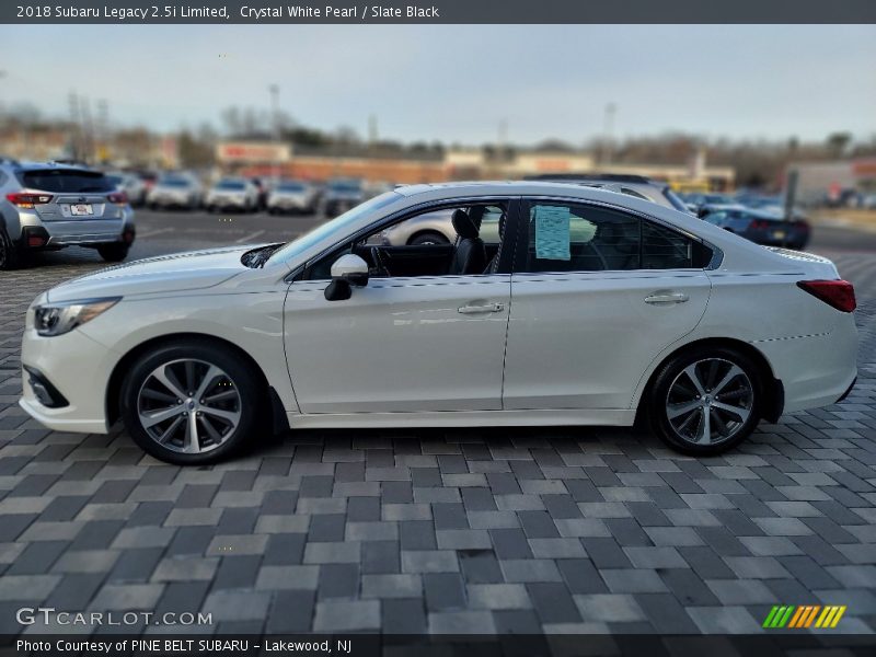 Crystal White Pearl / Slate Black 2018 Subaru Legacy 2.5i Limited